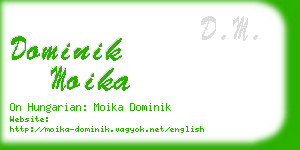 dominik moika business card